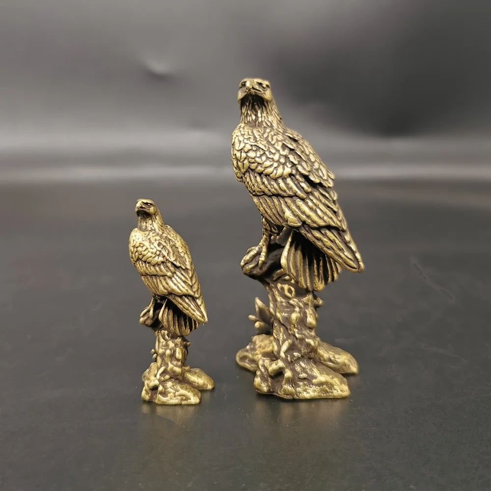 Vintage Collectible Items - Statue d'aigle en laiton, Simulation d'animal