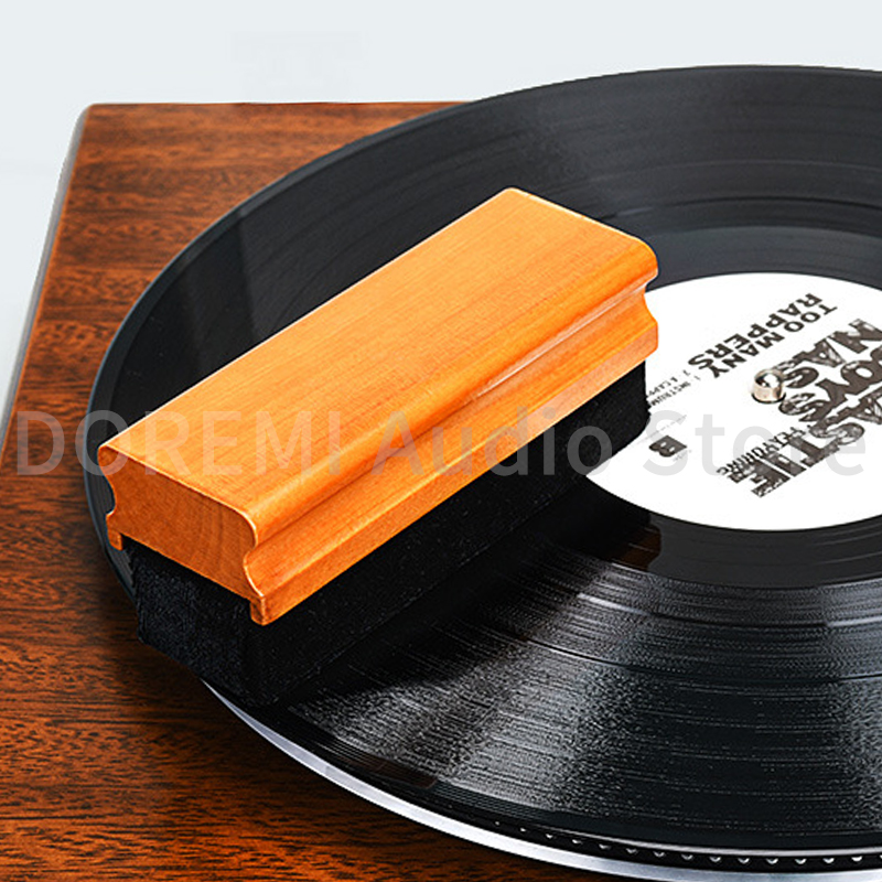 Vinyl Record Cleaner - Brosse de nettoyage antistatique pour disques