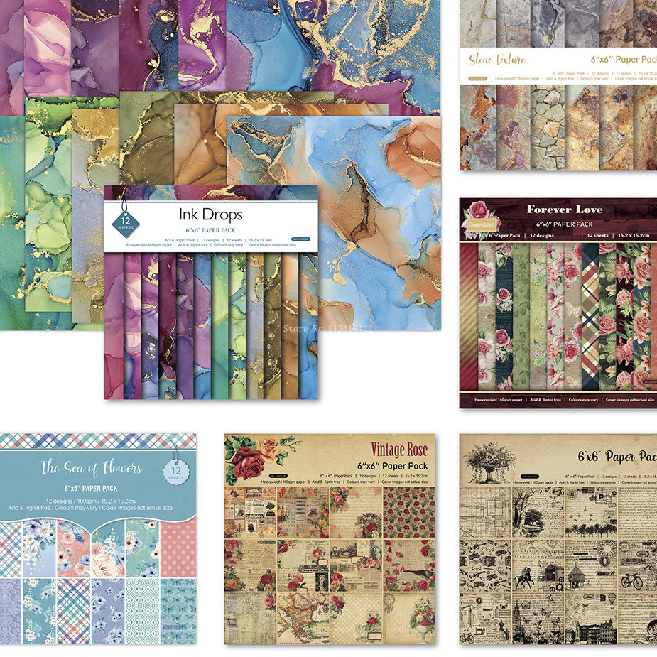 Vintage Collectible Magazines - Tampons de papier de fond pour