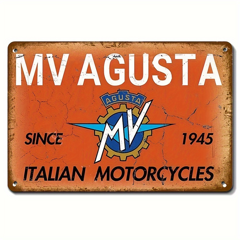 Vintage Collector - Panneau métallique vintage MV Agusta pour