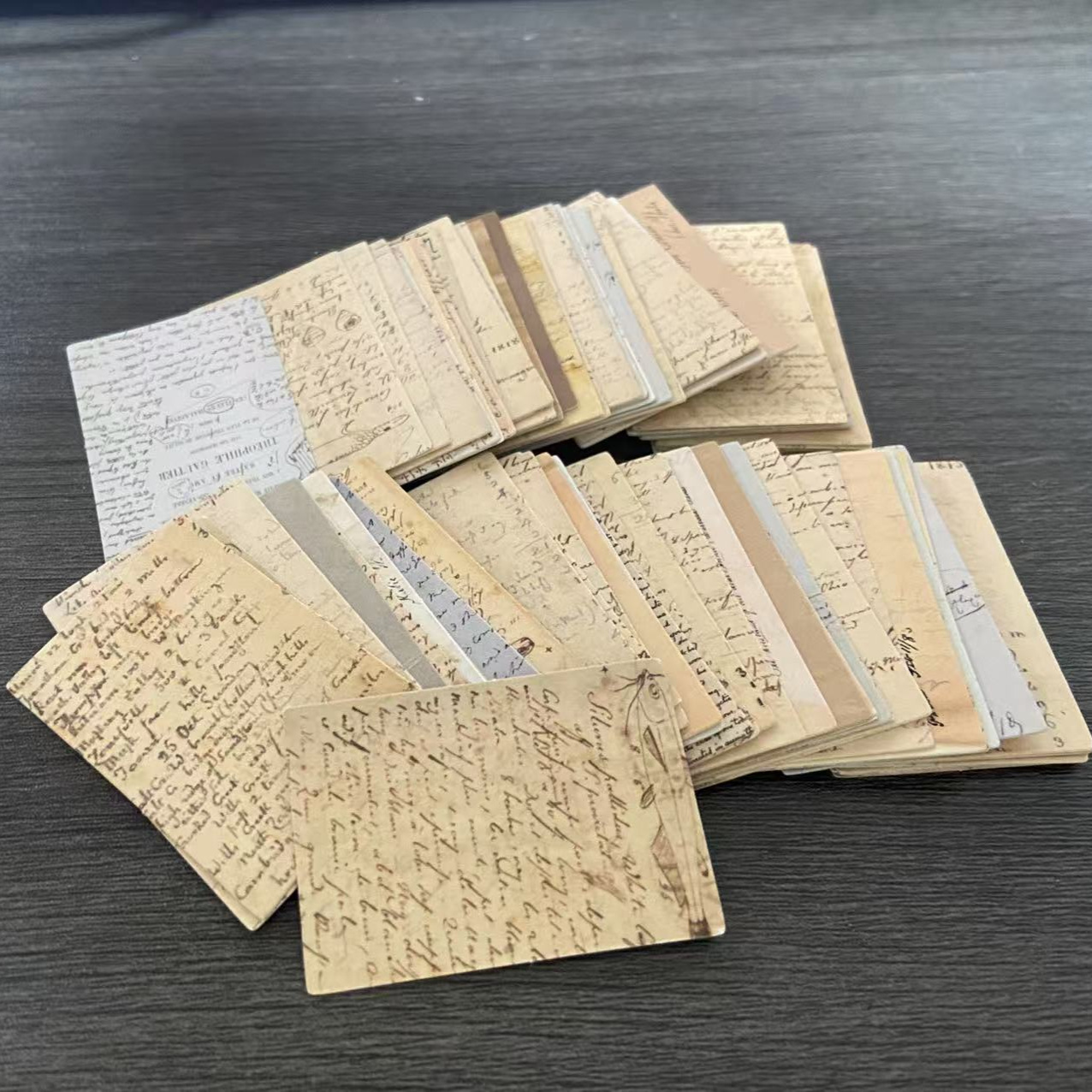 Vintage Collectible Magazines - 100 pièces Vintage manuscrit lettre matériel