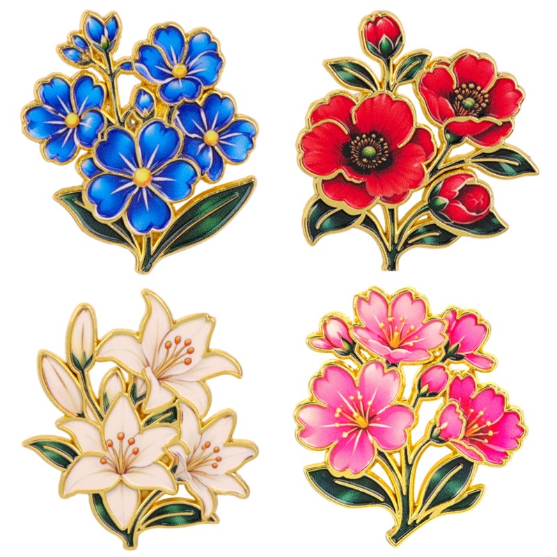 Vintage Items - Broche Émail Vintage Mignonne et Colorée