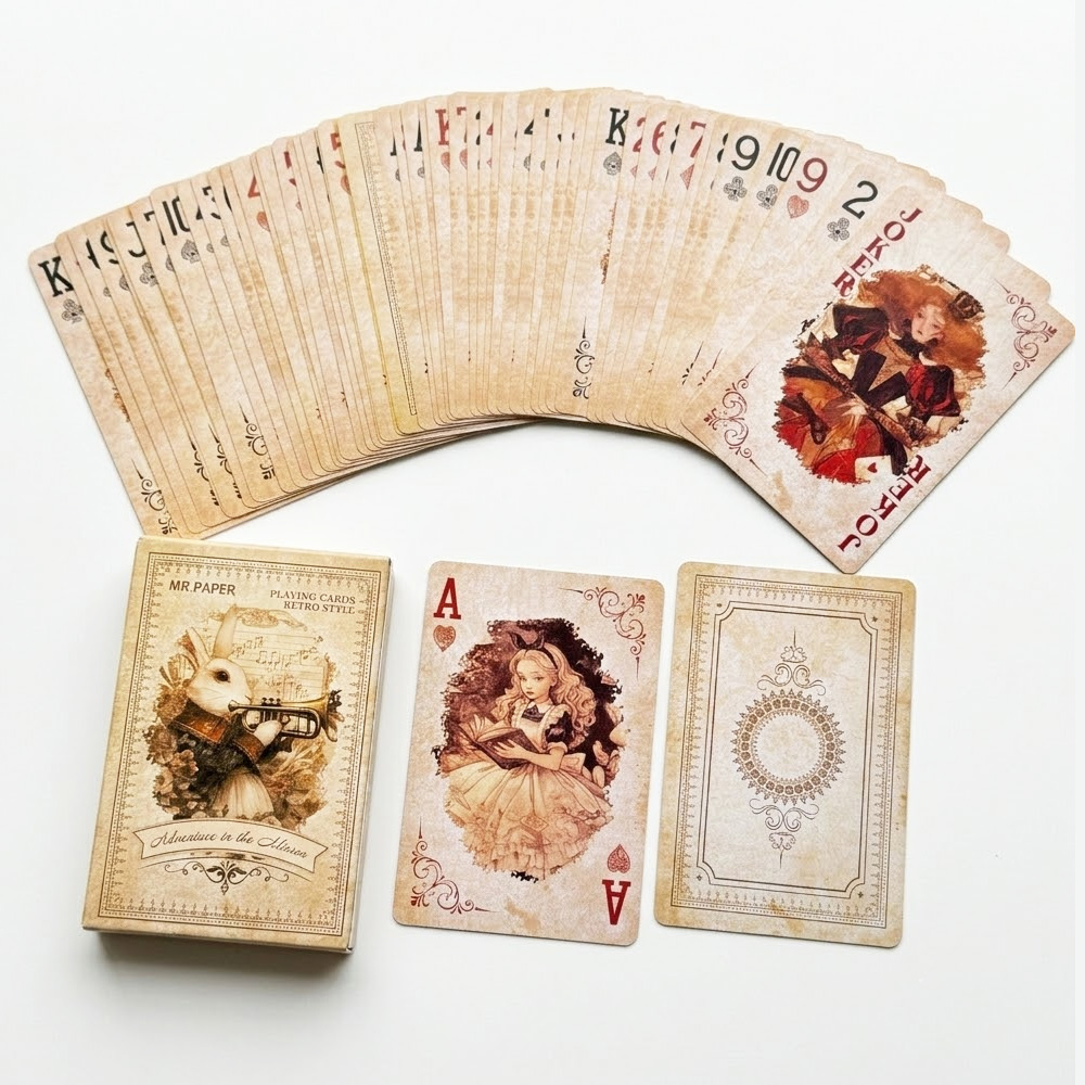 55 cartes à jouer Alice au pay - Vintage Collectible Playing Cards avis et prix