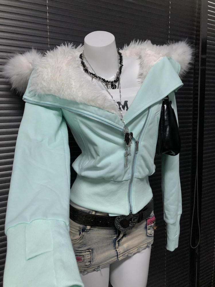 Esthétique Vintage mince mante - Vintage Zip Hoodie avis et prix