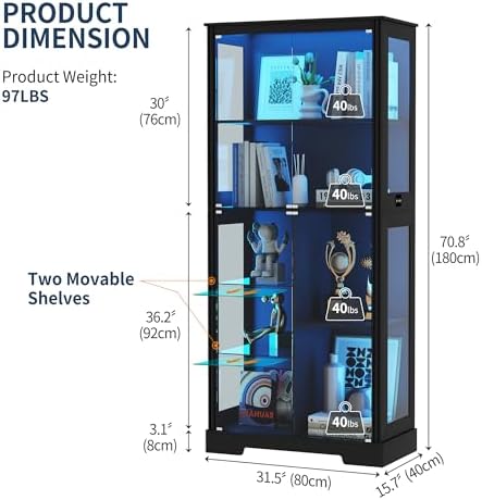 Vitrine de 71'' avec 5 niveaux - Collectible & Vintage Dolls For Halloween avis et prix