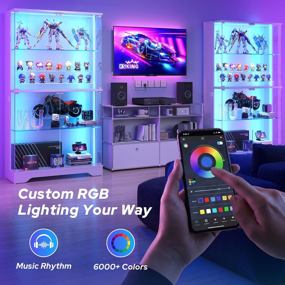 Vitrine à 4 niveaux en verre a - Collectible & Vintage Dolls For Halloween avis et prix