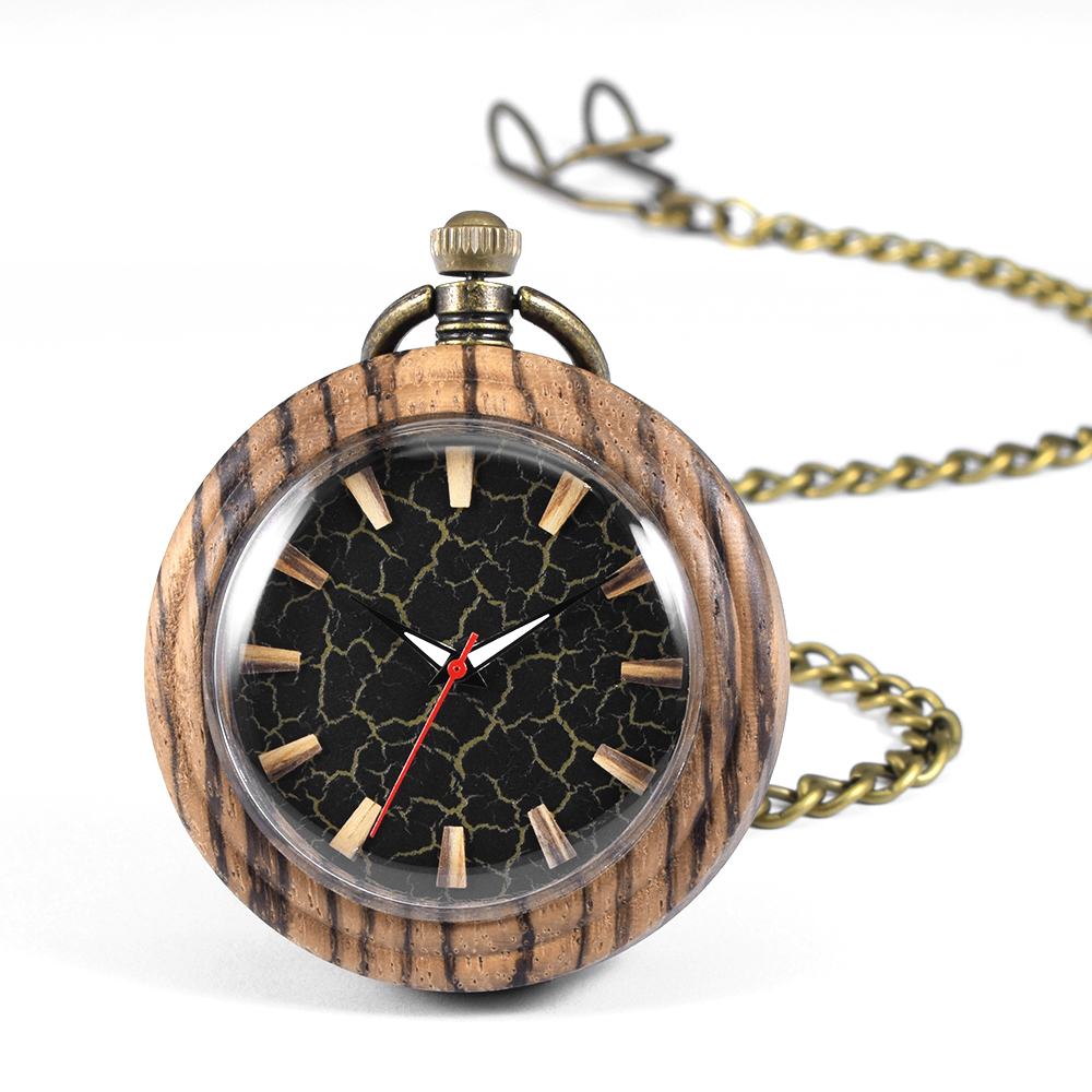 Montre de poche à quartz en bo - Vintage Collectible Glass avis et prix