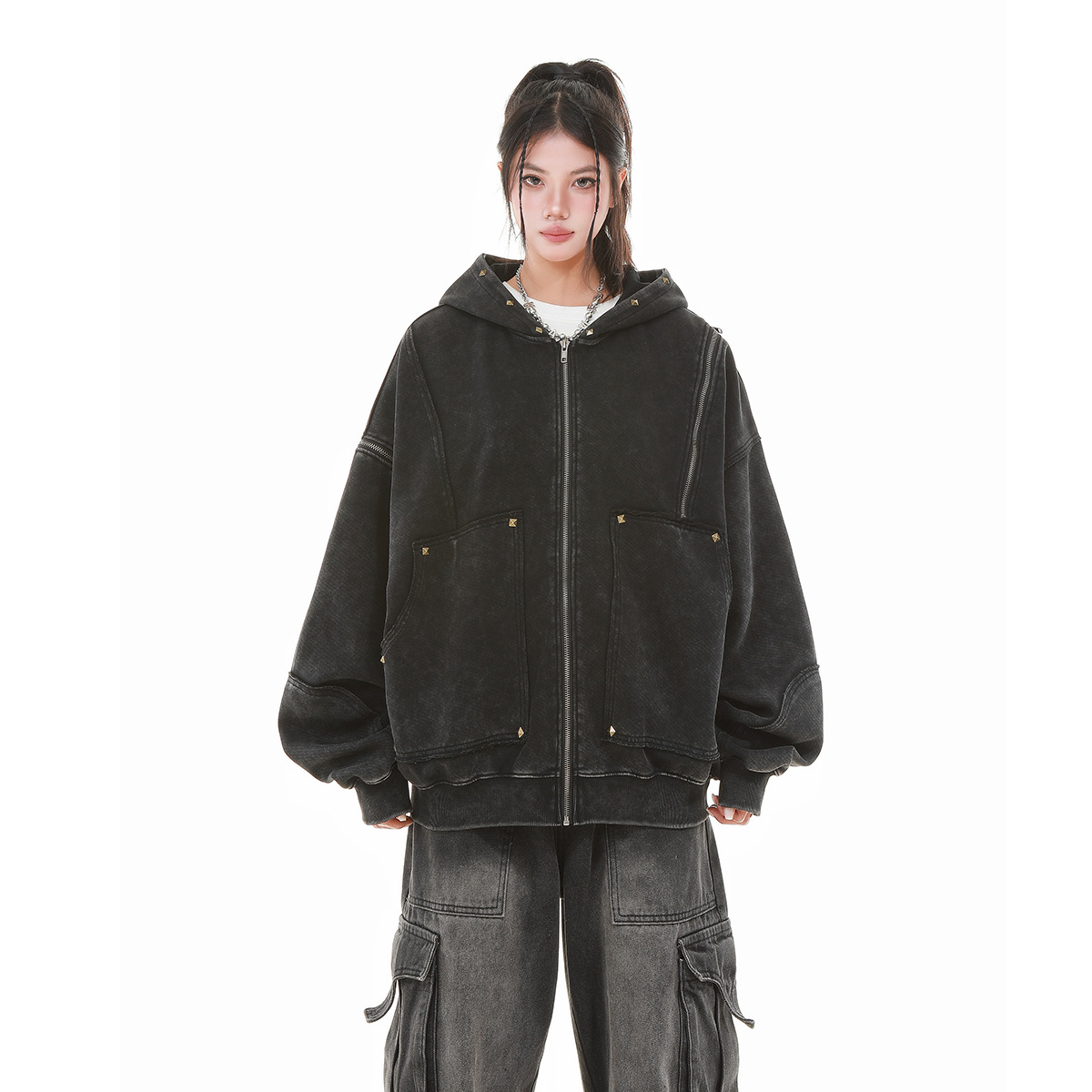 Veste à capuche vintage pour h - Vintage Zip Hoodie avis et prix