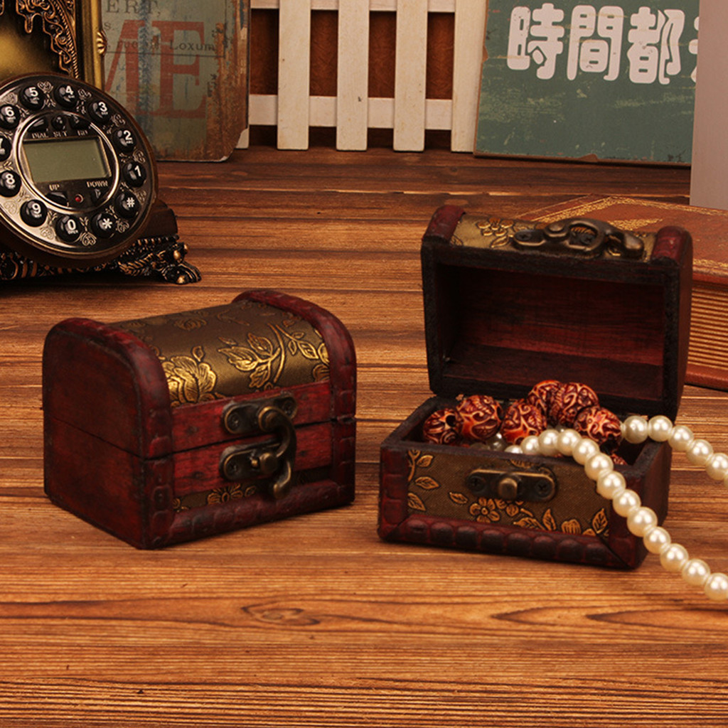 Boîte à bijoux vintage en bois - Vintage Items avis et prix