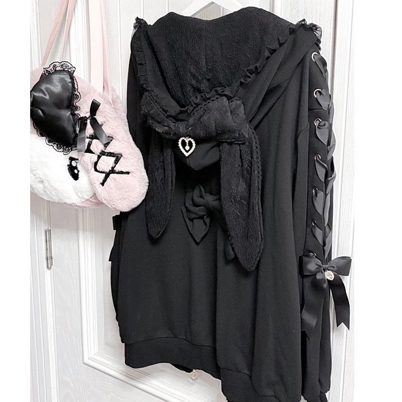 Manteaux Lolita d'hiver mignon - Vintage Zip Hoodie avis et prix
