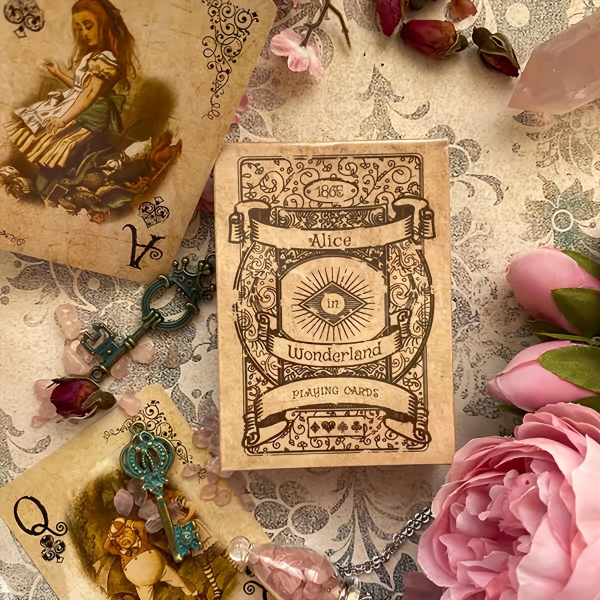 54 pièces Alice Vintage papier - Vintage Collectible Playing Cards avis et prix