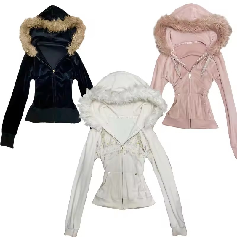 Manteau à capuche pour femme,  - Vintage Zip Hoodie avis et prix