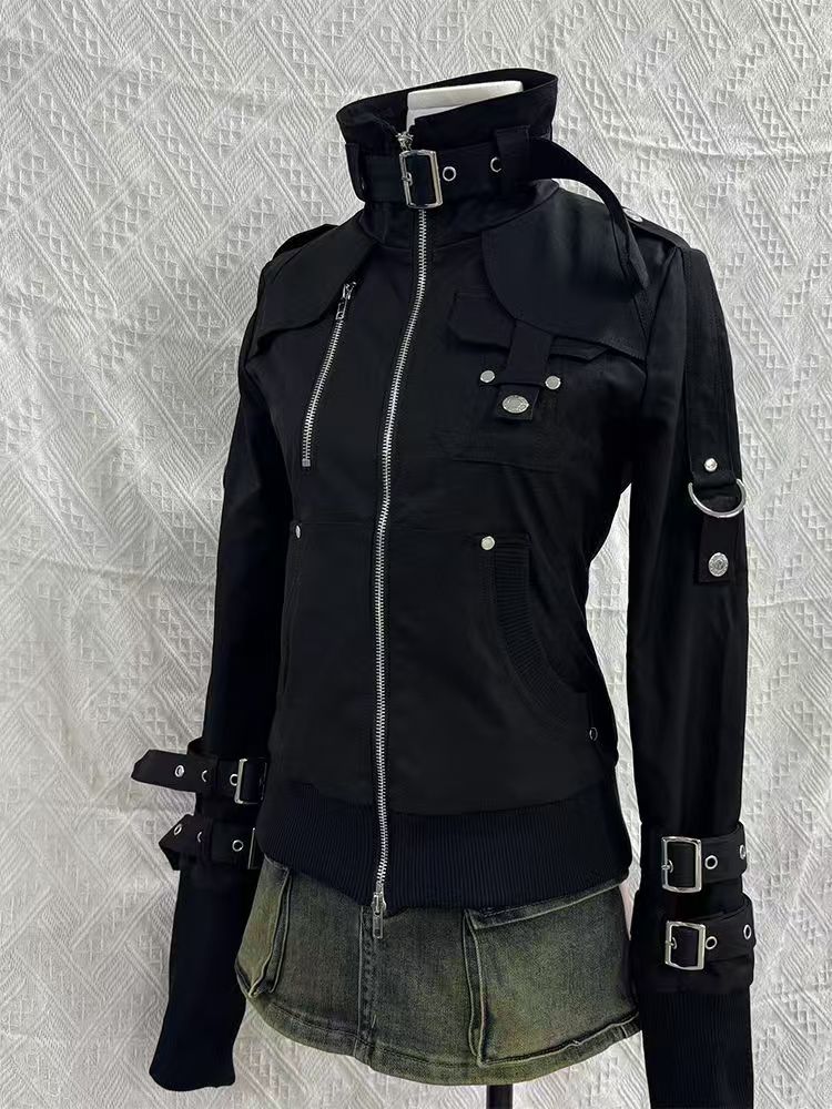 Sweat à capuche noir gothique  - Vintage Zip Hoodie avis et prix