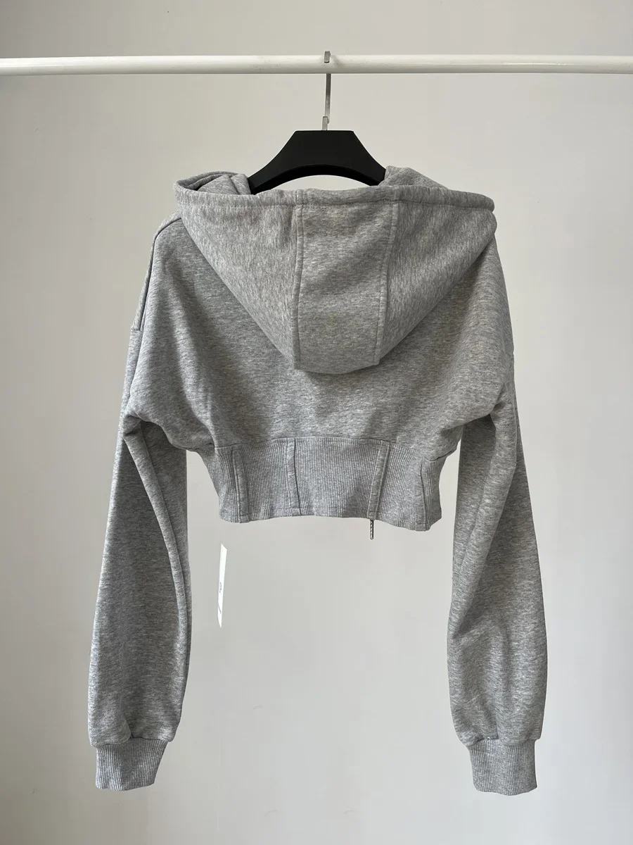 Sweats à capuche courts pour f - Vintage Zip Hoodie avis et prix